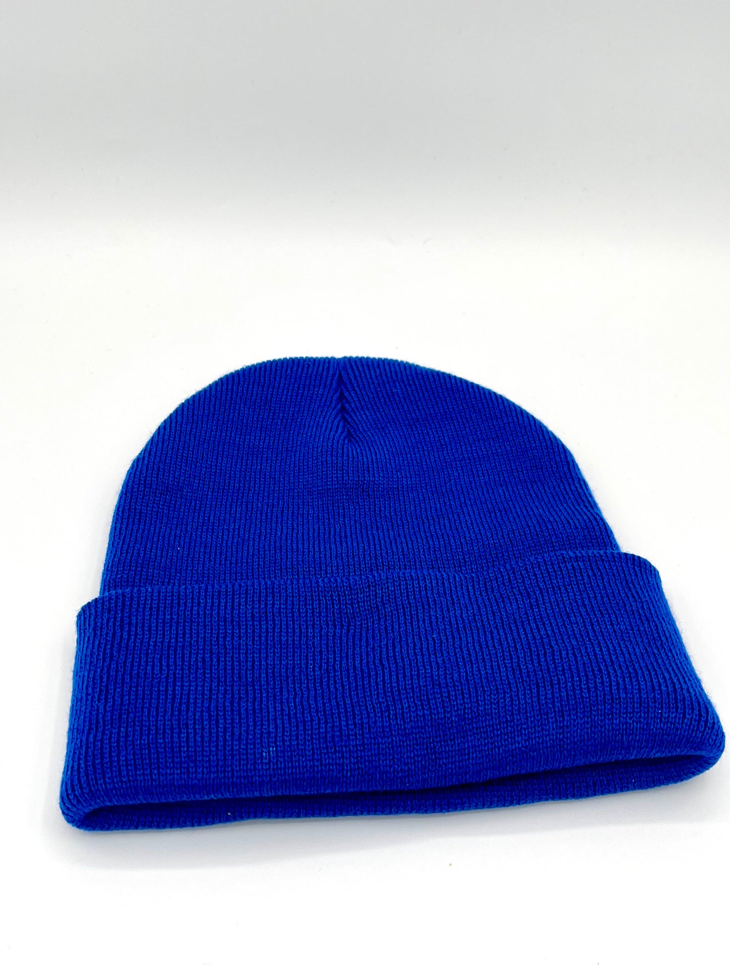 Blessed in Blue Solid Knit Beanie