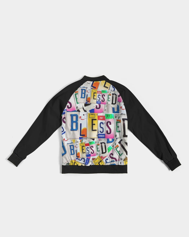 Blessed in motion Women's All-Over Print Bomber Jacket