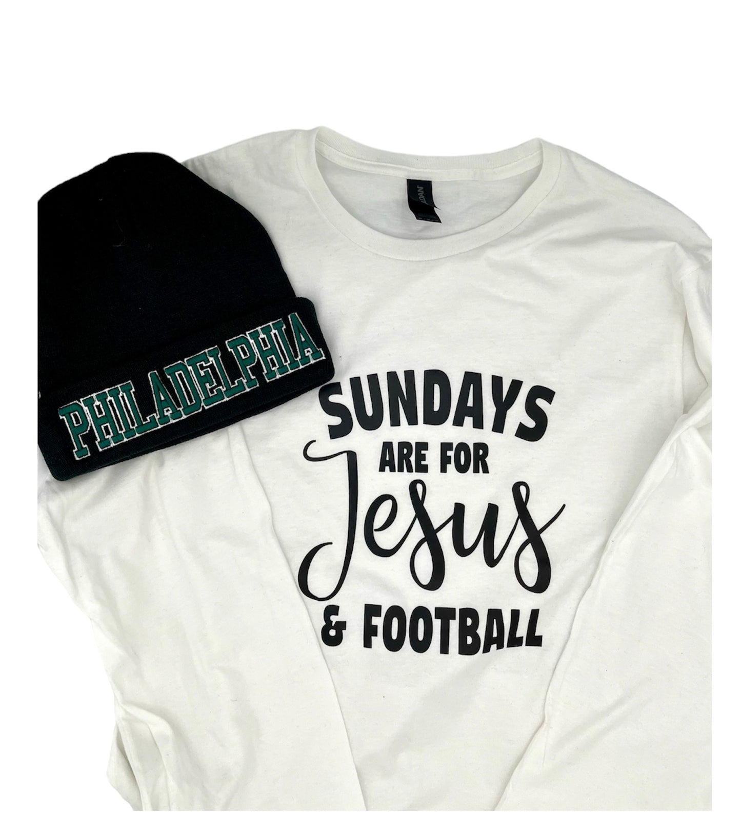 Sunday’s are for Jesus & Football Long sleeve Unisex Tshirt