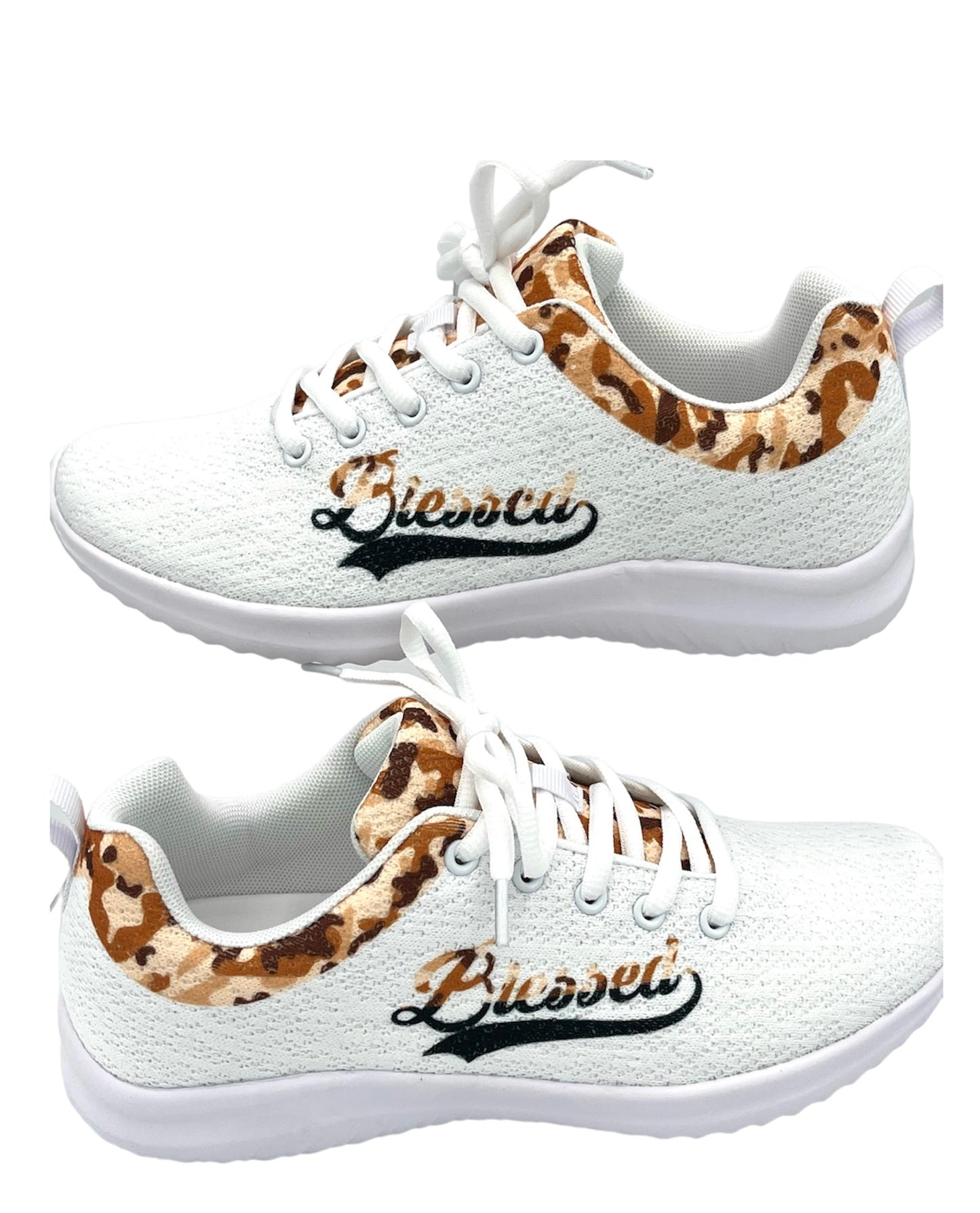 Blessed in Brown camo Women's Athletic Shoe