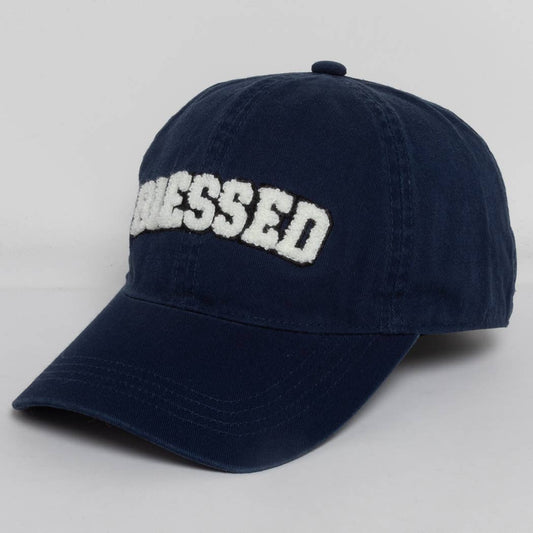 3D BLESSED Embroidered Patch Cotton Baseball Cap