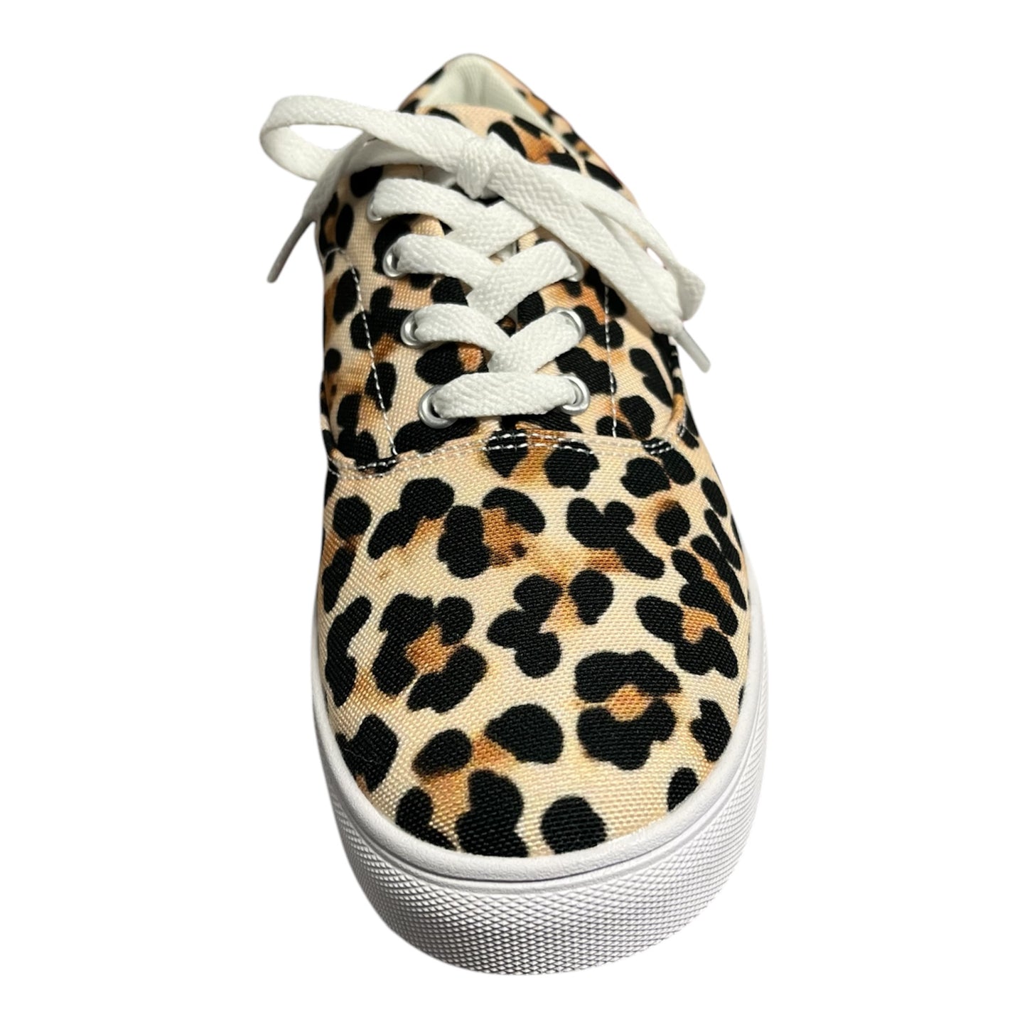 Blessed in Leopard Women's Lace Up Canvas Sneaker