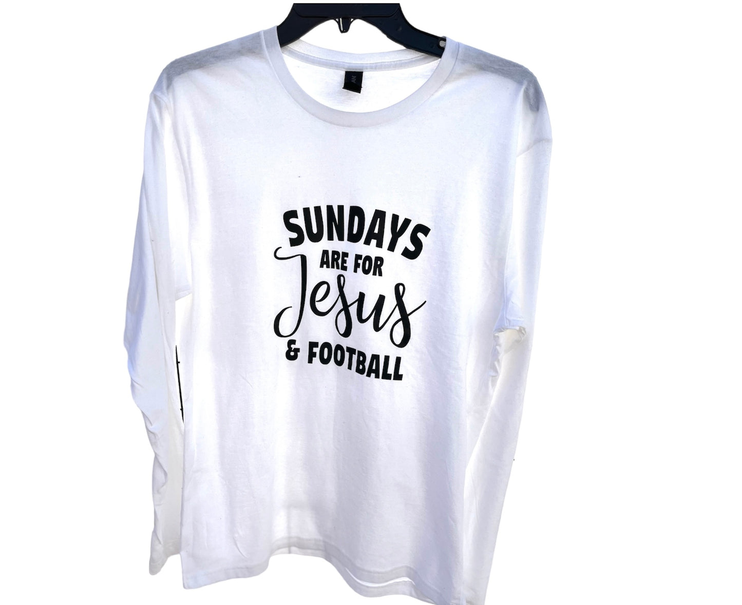 Sunday’s are for Jesus & Football Long sleeve Unisex Tshirt