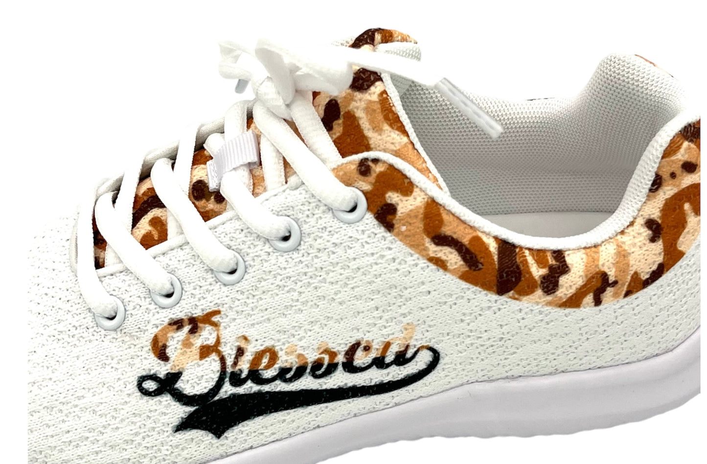 Blessed in Brown camo Women's Athletic Shoe