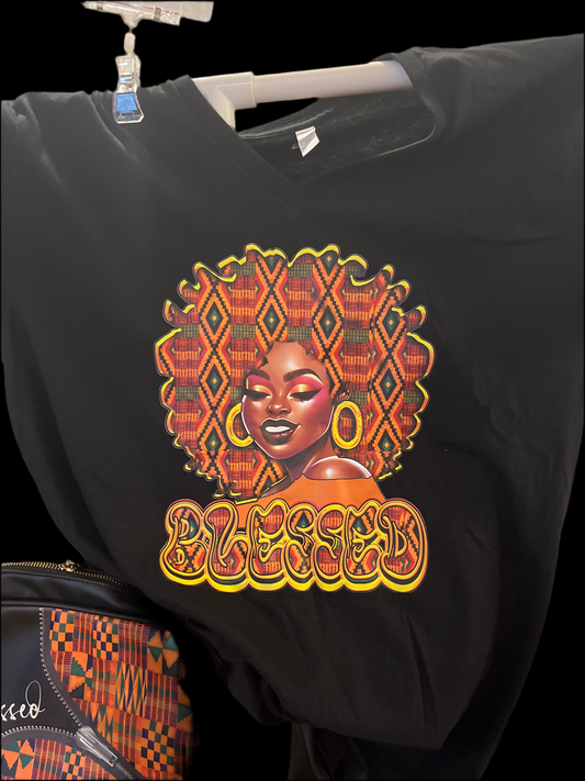 Blessed in Kente T-shirt