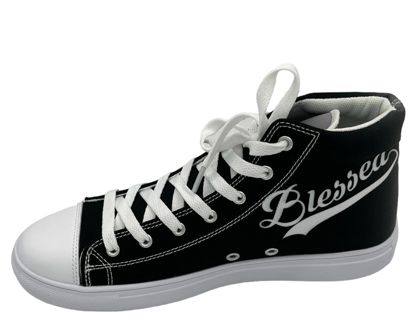 Blessed in black ombre Women's Hightop Canvas Shoe