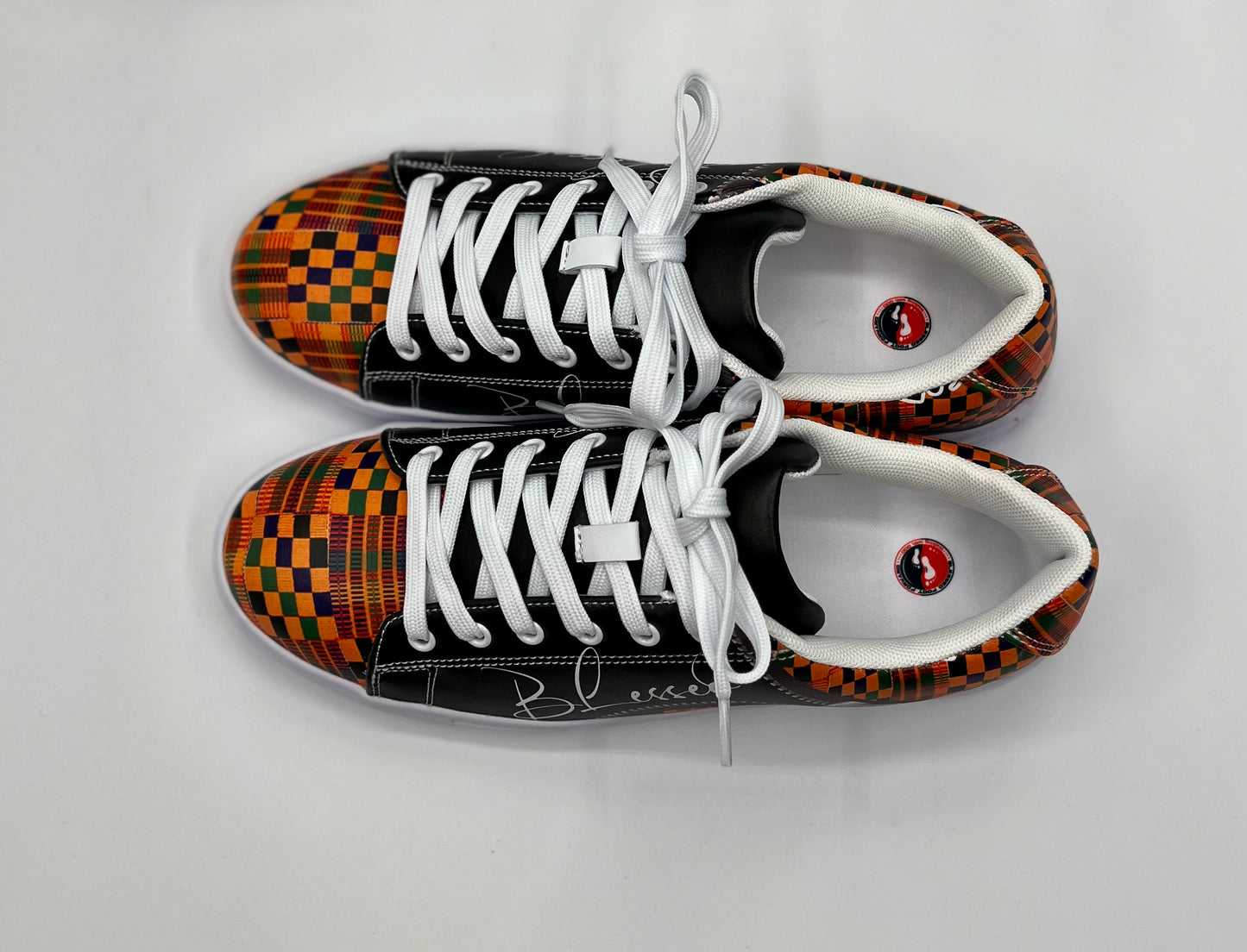 Kente Blessed  Faux Leather Low-top