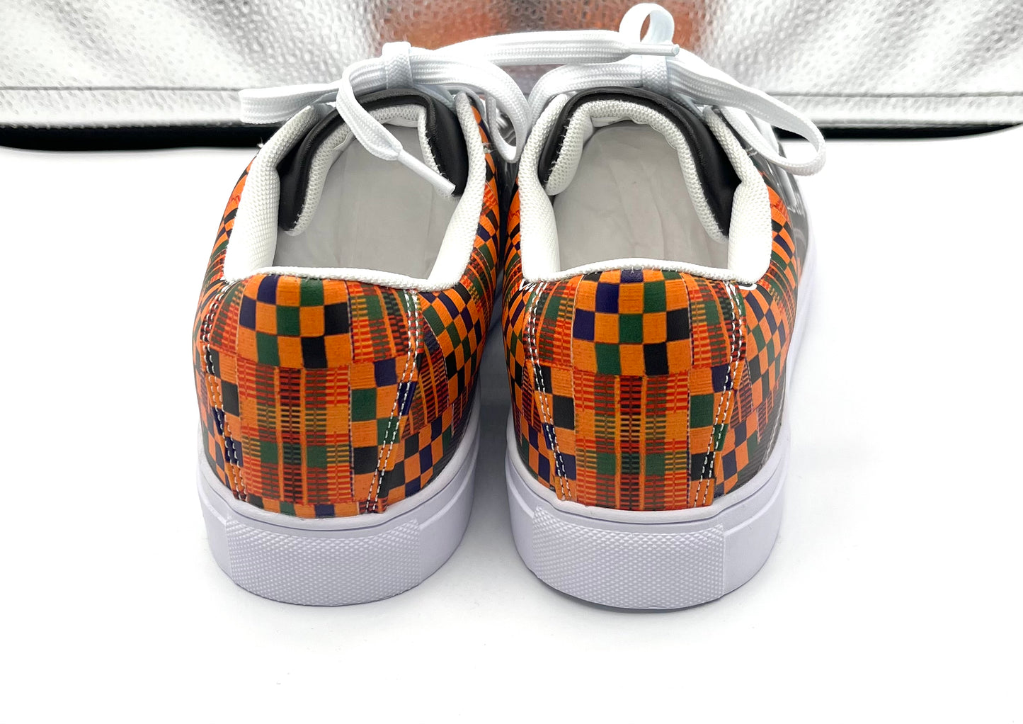 Kente Blessed  Faux Leather Low-top