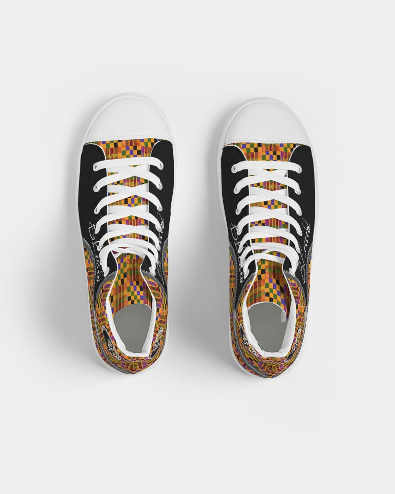 Kente Blessed High-top Men's Canvas Shoe