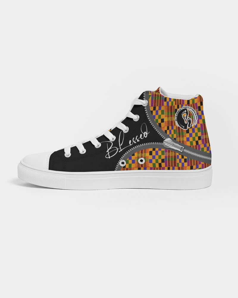 Kente Blessed High-top Men's Canvas Shoe