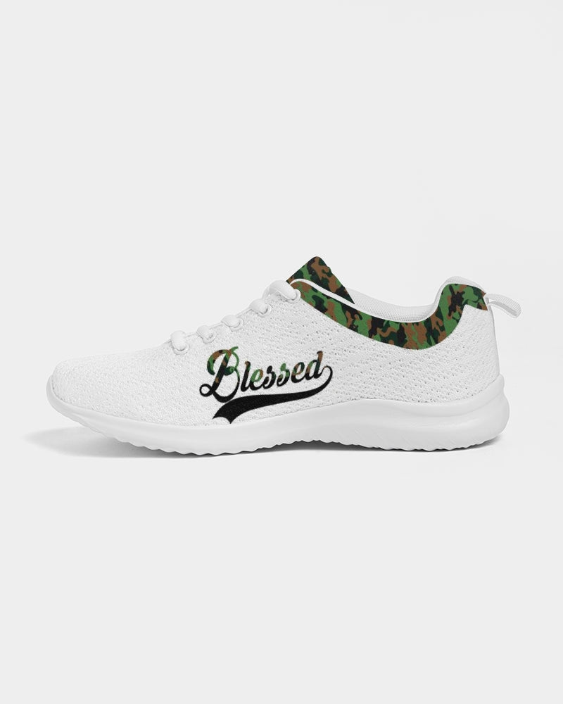 Blessed in Green Camo Women's Athletic Shoe