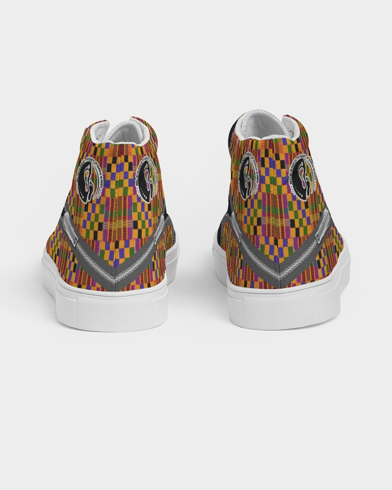 Kente Blessed High-top Men's Canvas Shoe