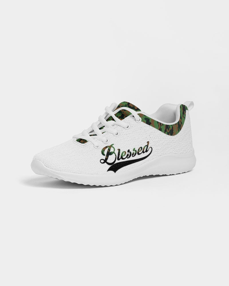 Blessed in Green Camo Women's Athletic Shoe