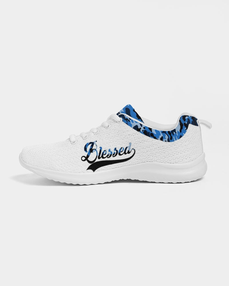 Blessed in Blue Camo Women's Athletic Shoe