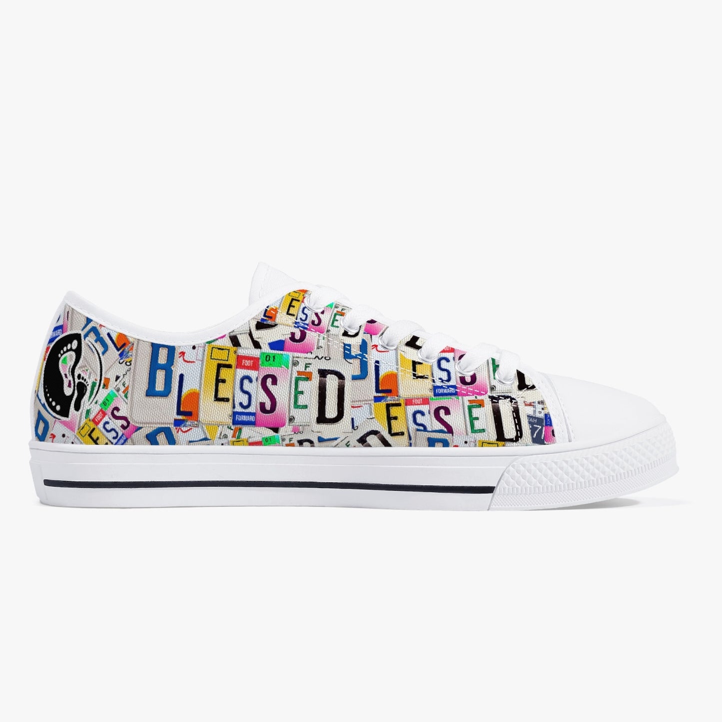 Blessed in Motion Low-Top Canvas