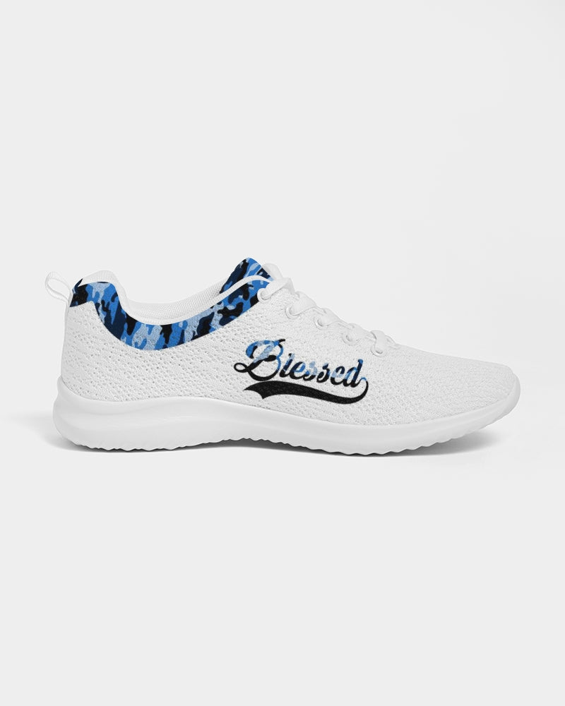 Blessed in Blue Camo Women's Athletic Shoe