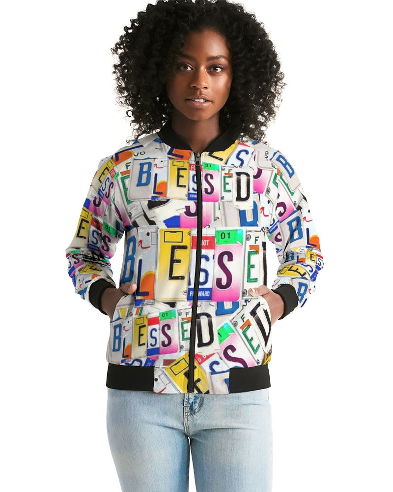 Blessed in Motion Ladies Bomber Jacket