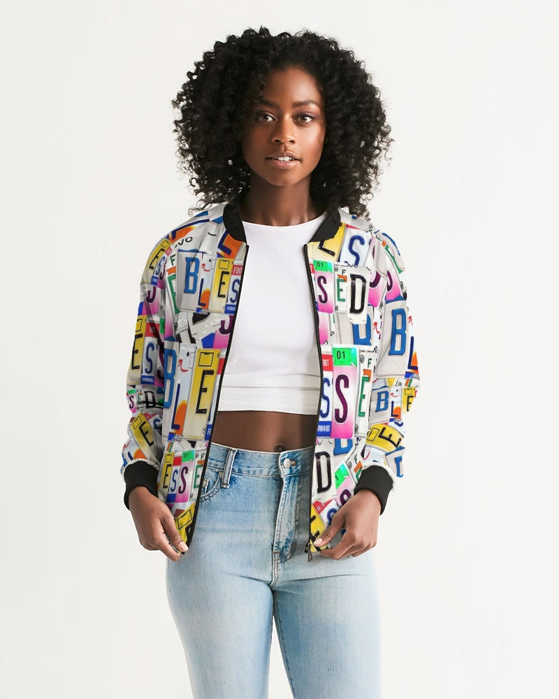 Blessed in Motion Ladies Bomber Jacket