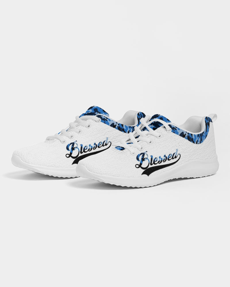 Blessed in Blue Camo Women's Athletic Shoe