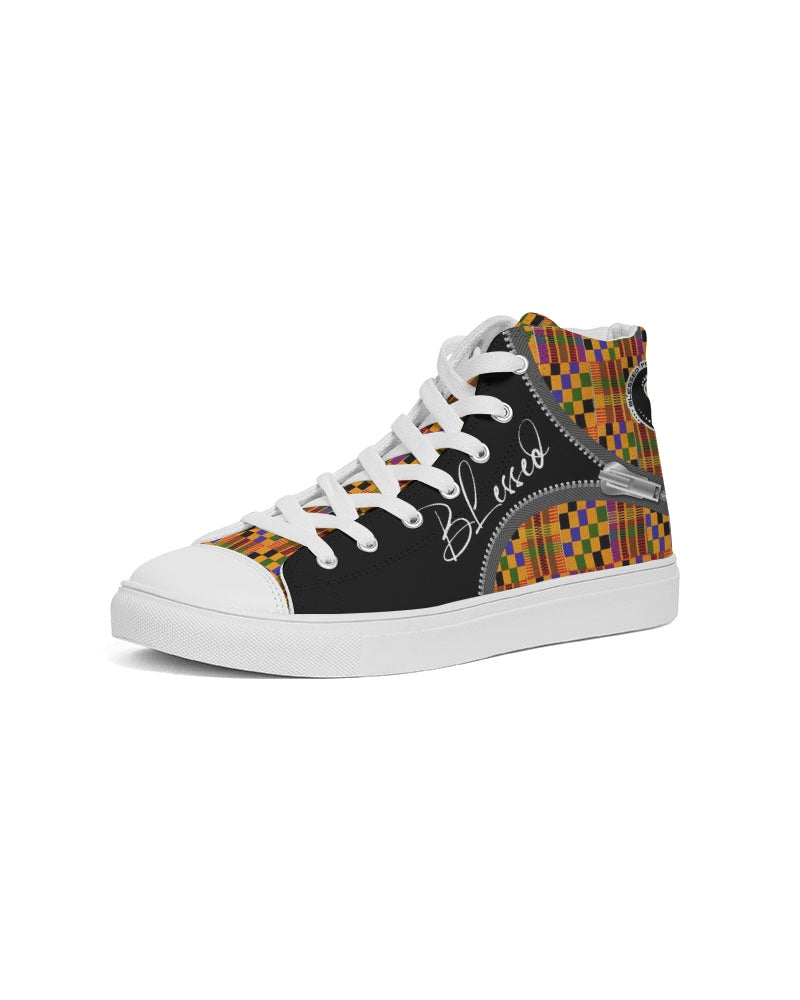 Kente Blessed High-top Men's Canvas Shoe