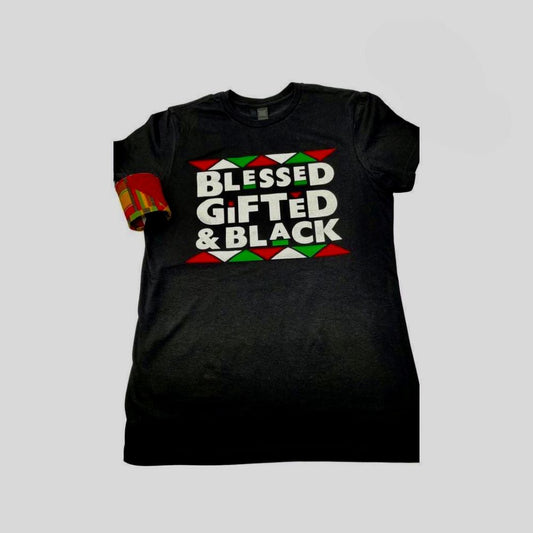 Blessed, Gifted & Black Ladies fitted T-shirt