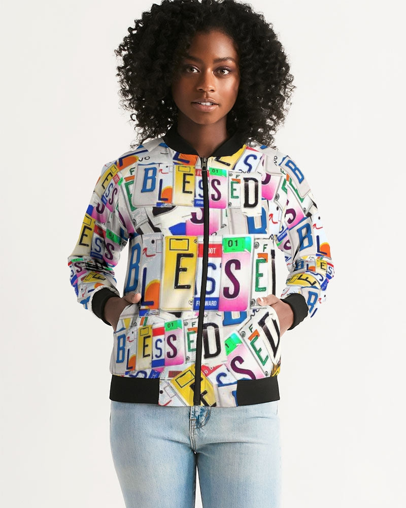 Blessed in Motion Ladies Bomber Jacket