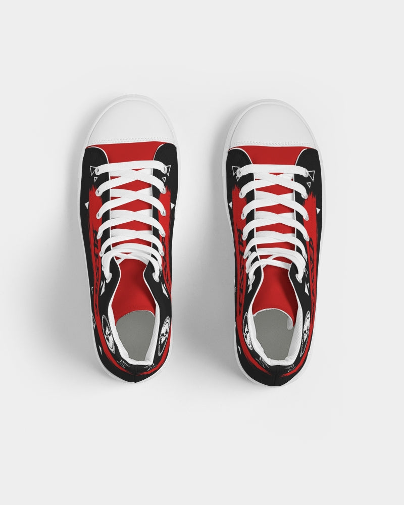 Women's High-top Canvas Sneaker - Blessed in Double Red