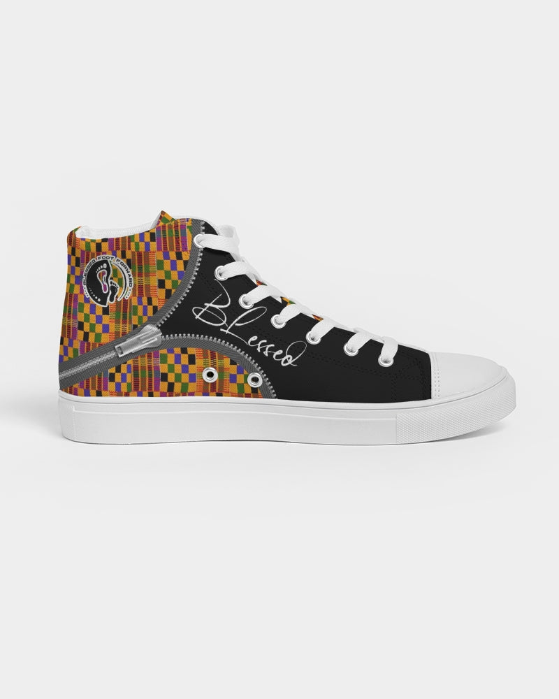 Kente Blessed High-top Men's Canvas Shoe