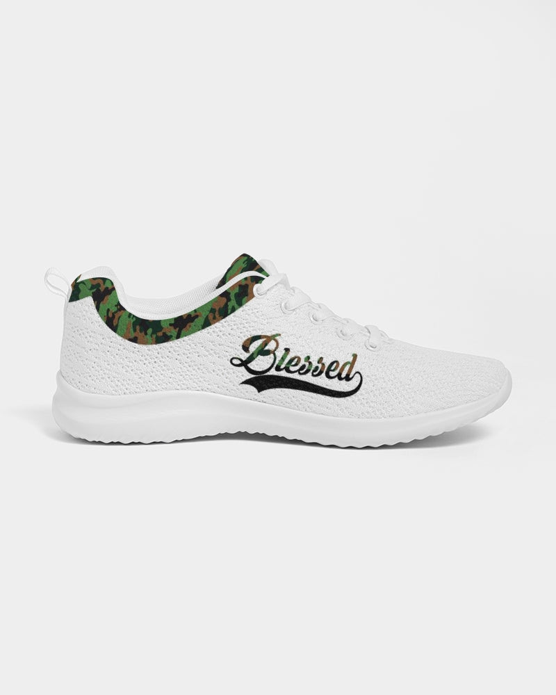 Blessed in Green Camo Women's Athletic Shoe