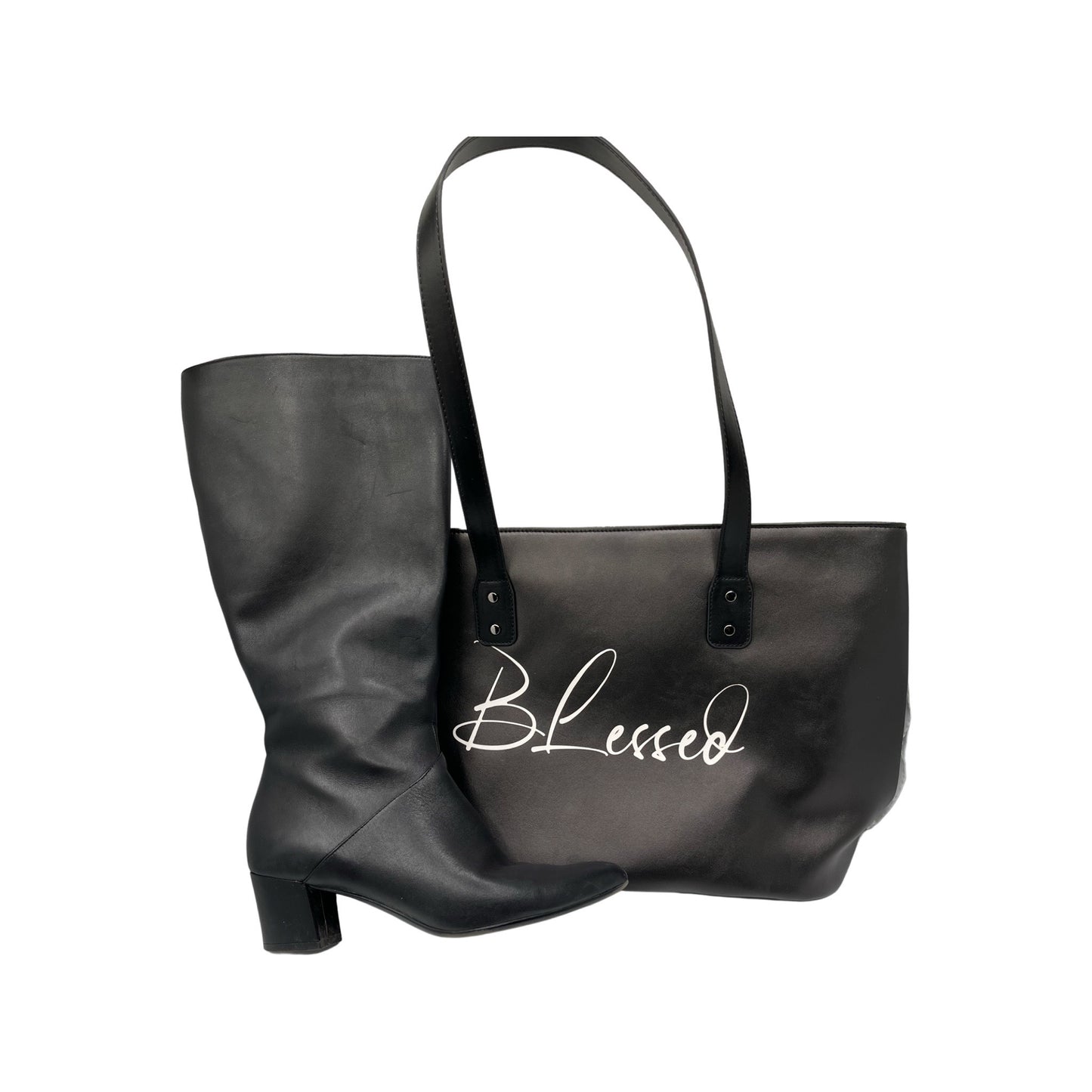 Simply Blessed- Black Stylish Tote