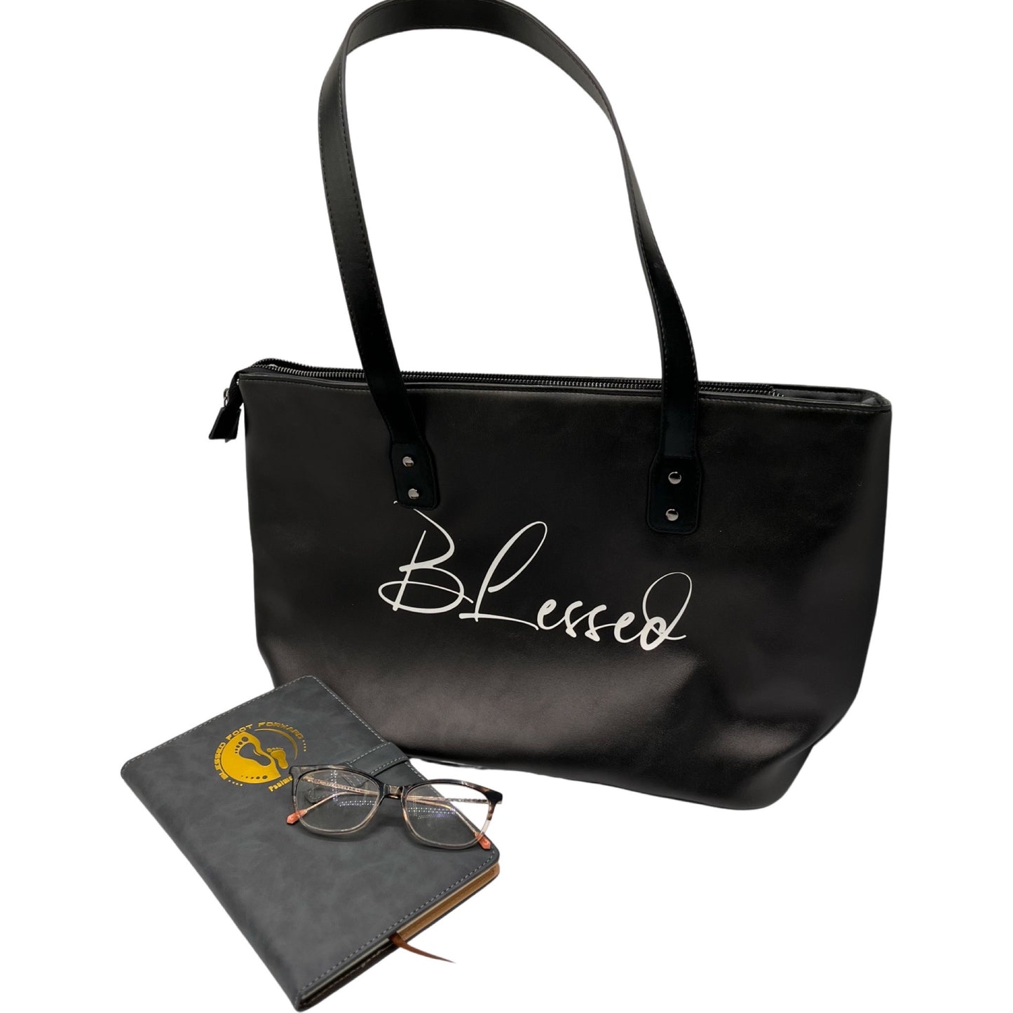 Simply Blessed- Black Stylish Tote