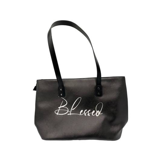 Simply Blessed- Black Stylish Tote